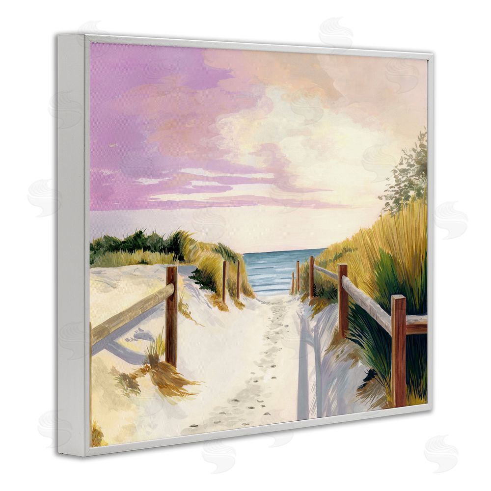 Courtney Haley Cottesloe Beach Pathway White Framed Giclee Print Wall Art