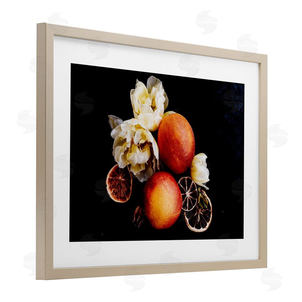 Amy Carroll The Still Spring Fruit Brown Framed Print Under Glass Wall Art