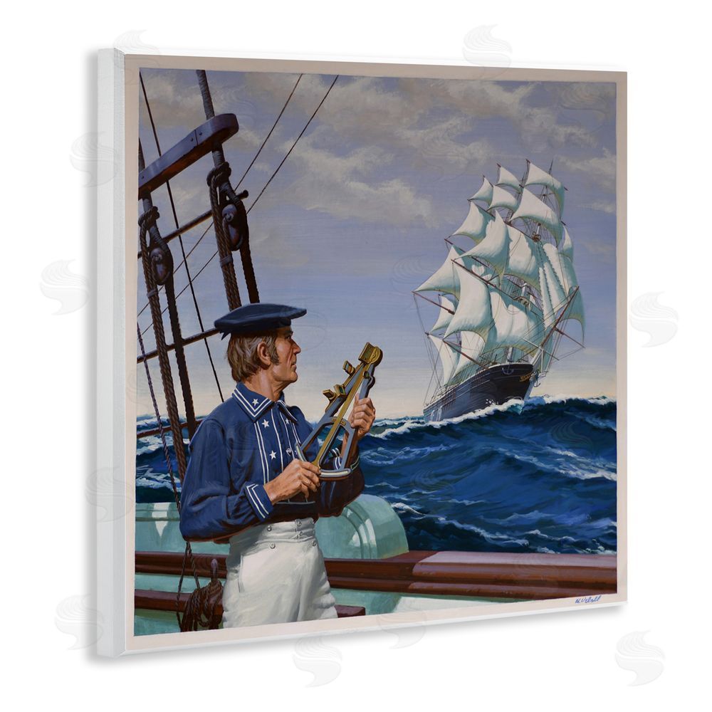 Wind River Studios Flying Cloud Sailing Ship Wooden Wall Plaque Art Print