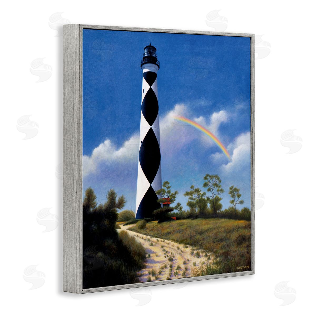 Wind River Studios North Carolina Cape Lookout Gray Framed Giclee Print Wall Art