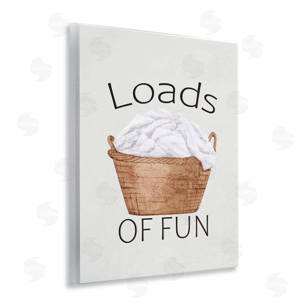 Kim Allen Loads Of Fun Laundry Basket Wooden Wall Plaque Art Print