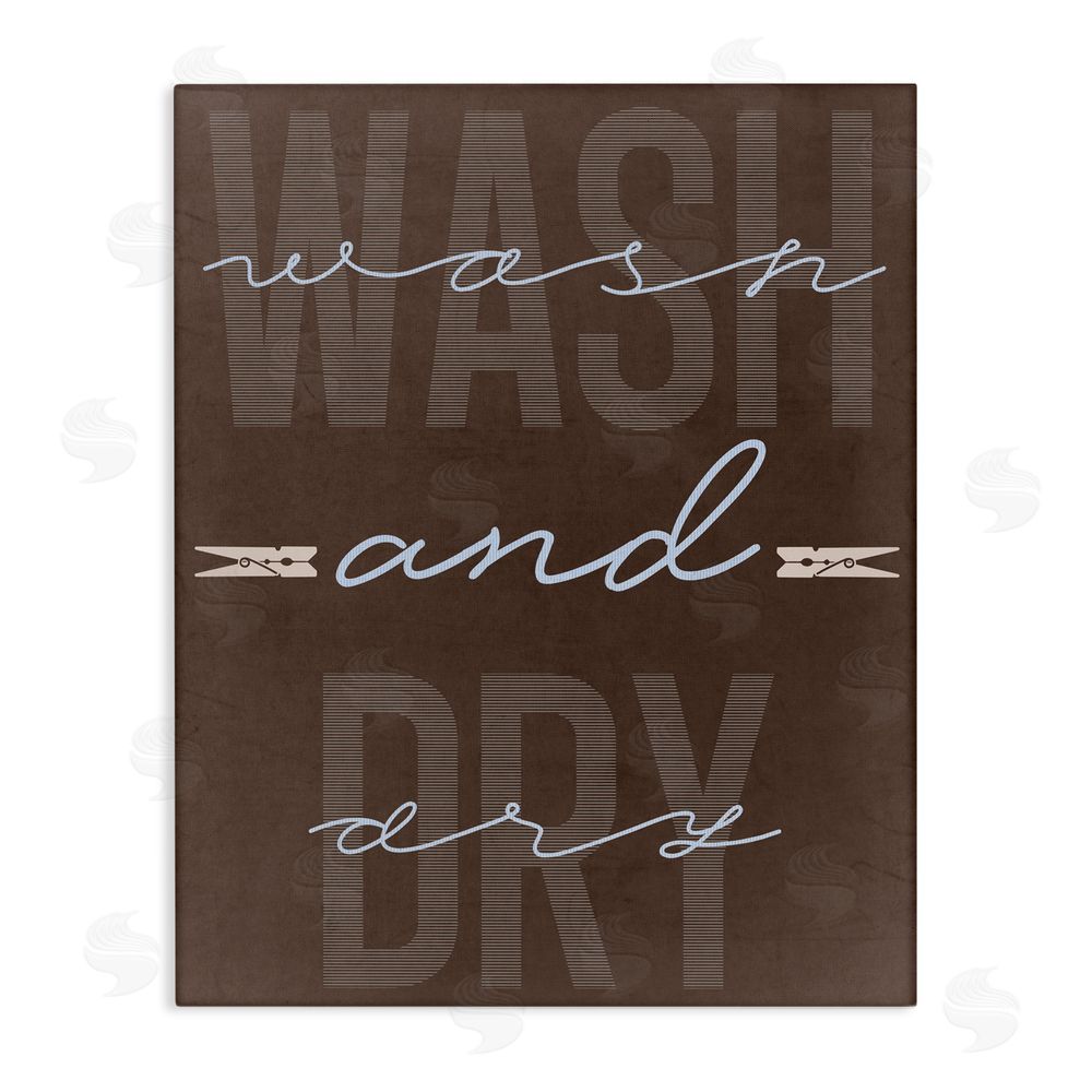 Marcus Prime Wash And Dry Brown Stretched Canvas Wall Art Print