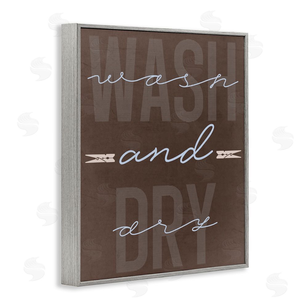 Marcus Prime Wash And Dry Brown Gray Framed Giclee Print Wall Art