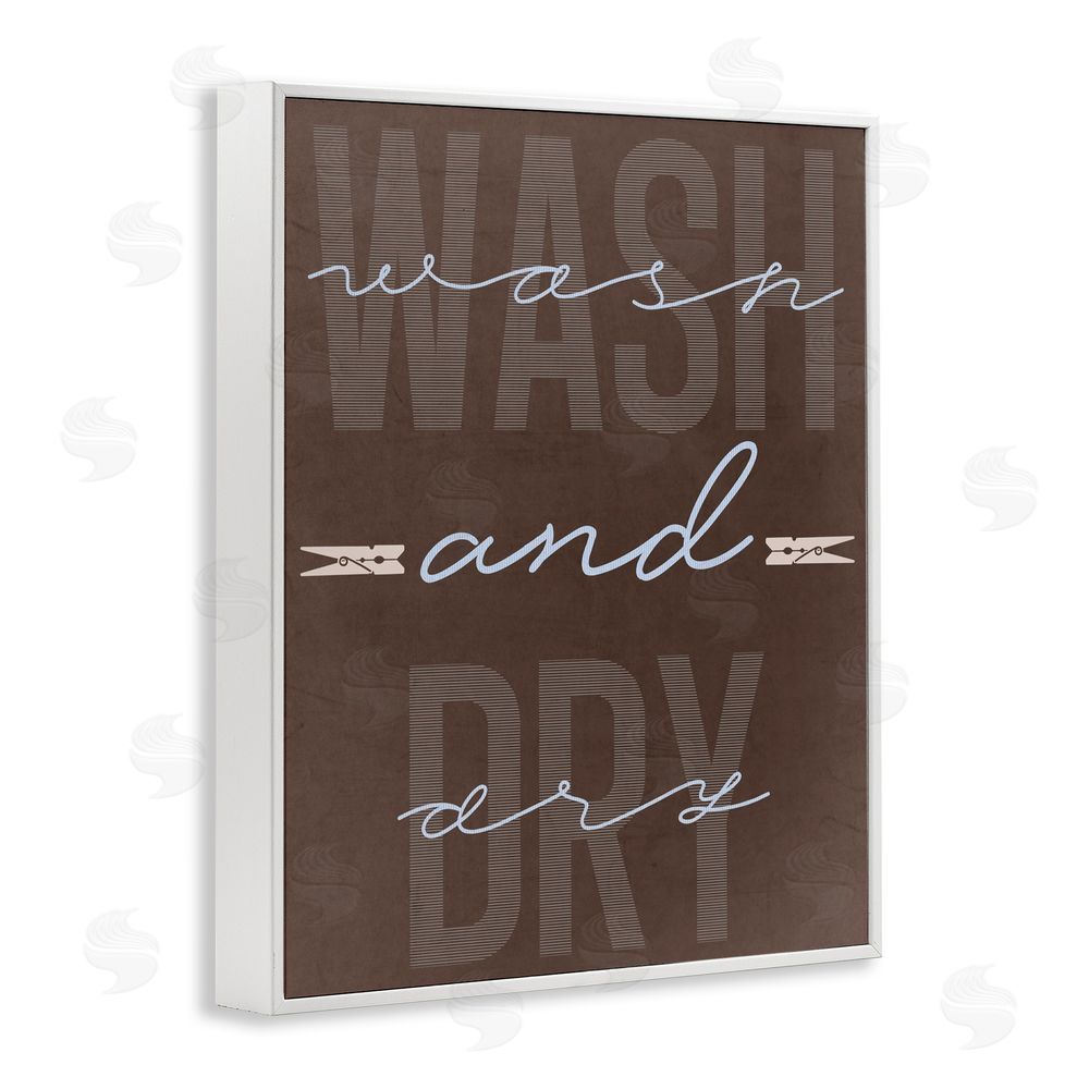 Marcus Prime Wash And Dry Brown White Framed Giclee Print Wall Art
