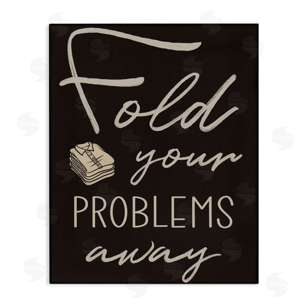 Marcus Prime Fold Your Problems Away Stretched Canvas Wall Art Print