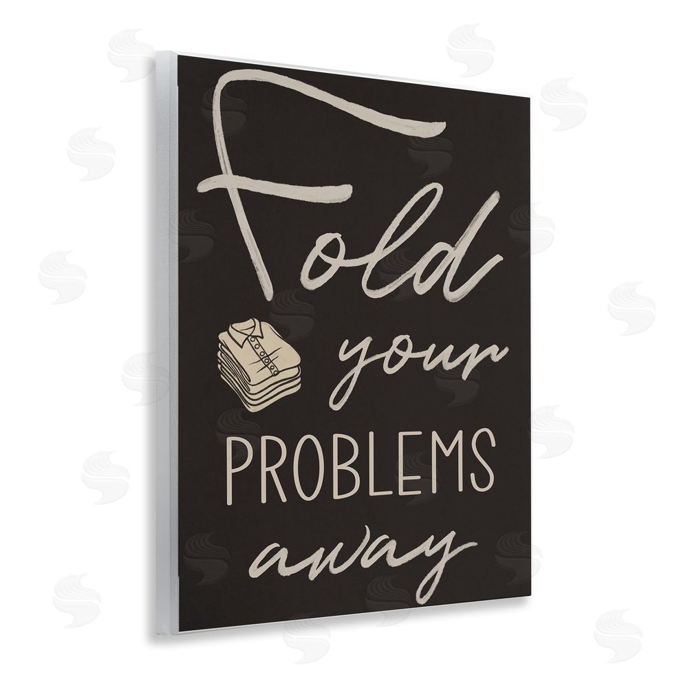 Marcus Prime Fold Your Problems Away Wooden Wall Plaque Art Print