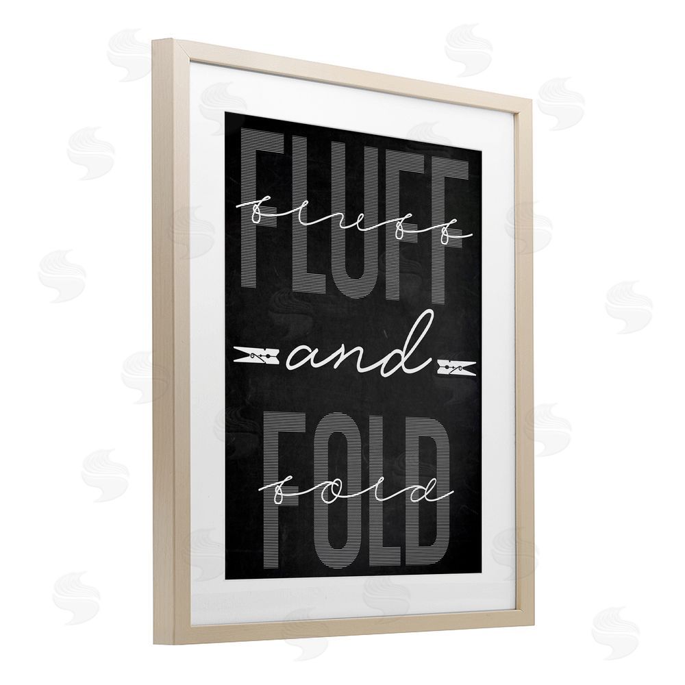 Marcus Prime Fluff & Fold Black Minimal Brown Framed Print Under Glass Wall Art