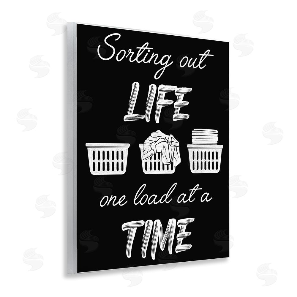 Marcus Prime Sorting Out Life Laundry Wooden Wall Plaque Art Print