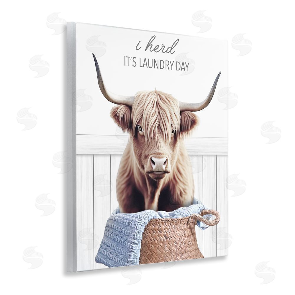 Marcus Prime Herd It's Laundry Day Wooden Wall Plaque Art Print