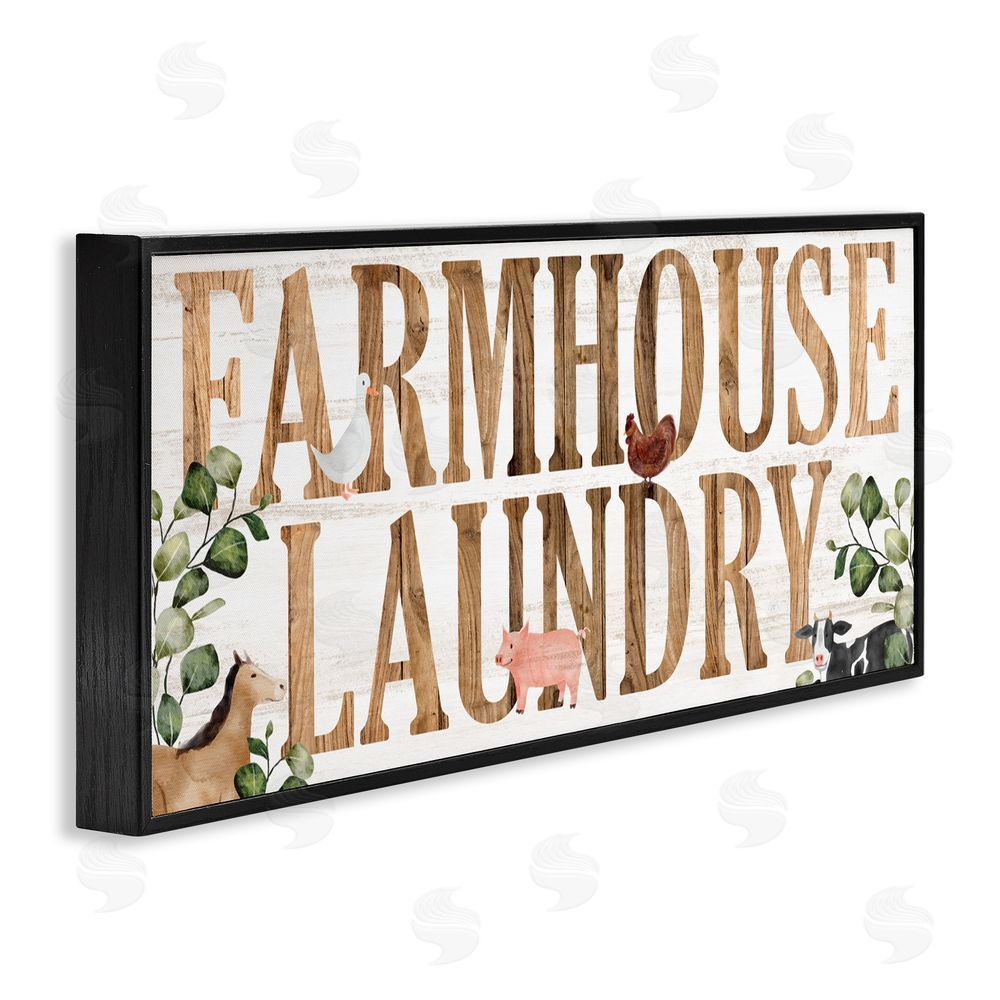 Kim Allen Rustic Farmhouse Laundry Black Framed Giclee Print Wall Art
