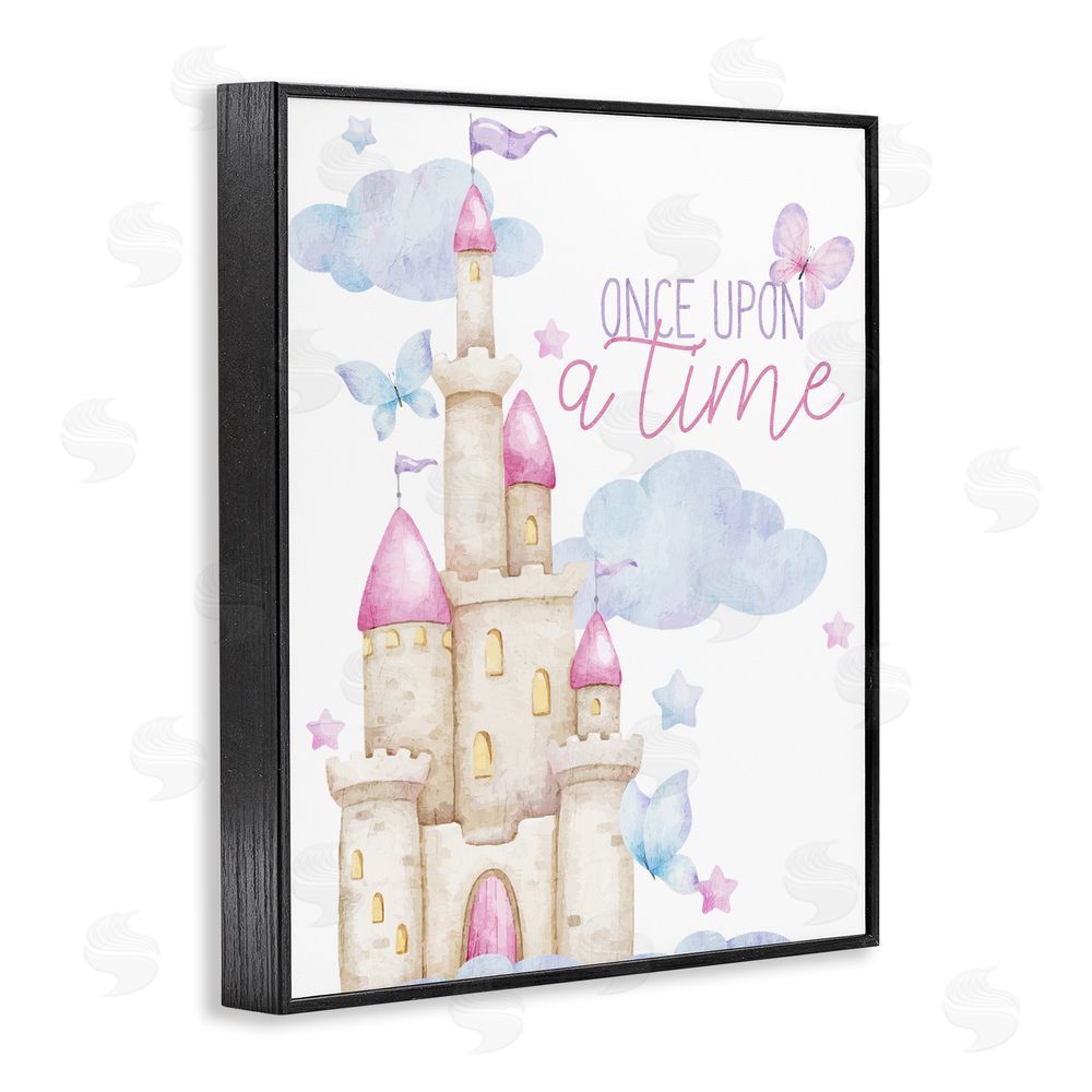 Kim Allen Once Upon A Time Castle Black Framed Giclee Print Wall Art