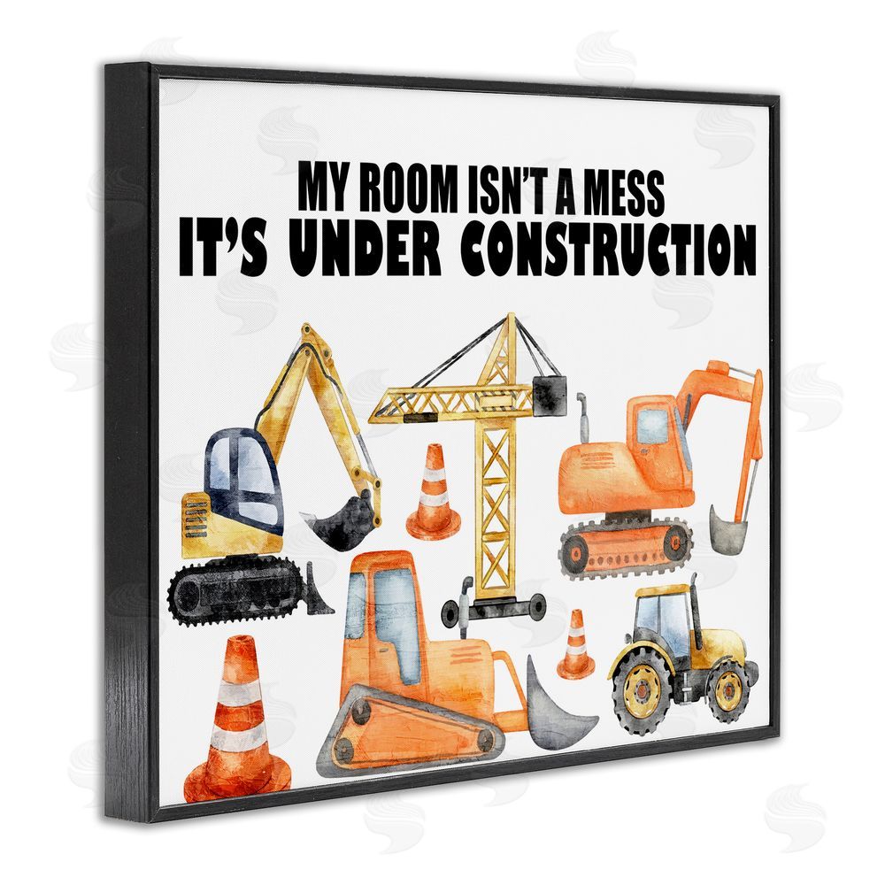 Kim Allen Not A Mess Under Construction Black Framed Giclee Print Wall Art