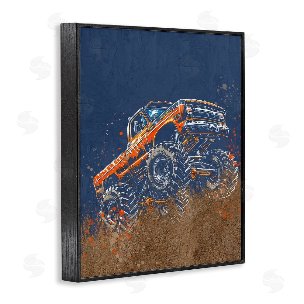 Kim Allen My Jam Monster Truck Black Framed Giclee Print Wall Art