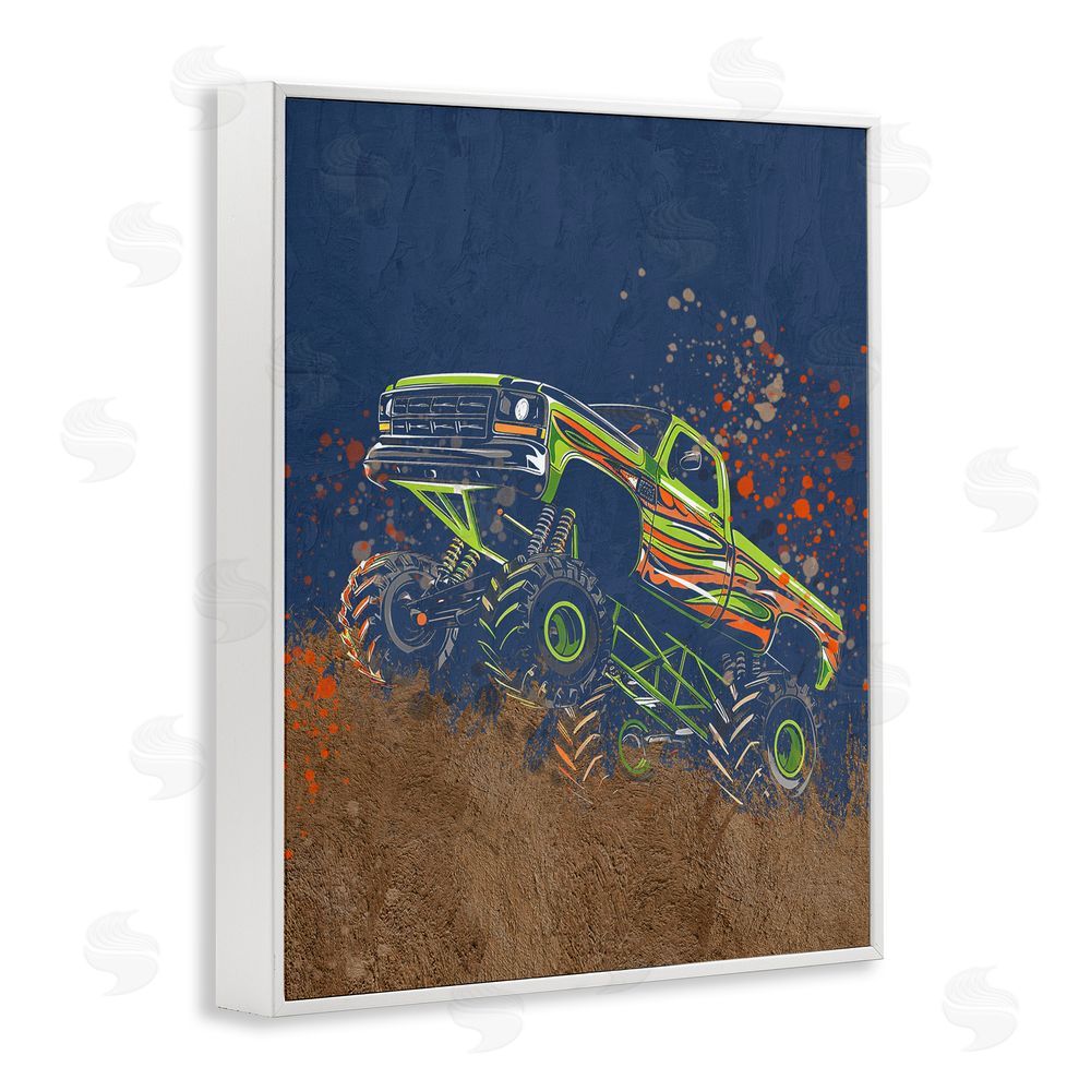 Kim Allen My Jam Truck Adventure White Framed Giclee Print Wall Art