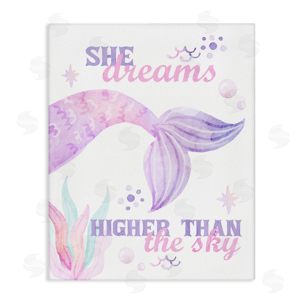 Kim Allen She Dreams Higher Than The Sky Stretched Canvas Wall Art Print