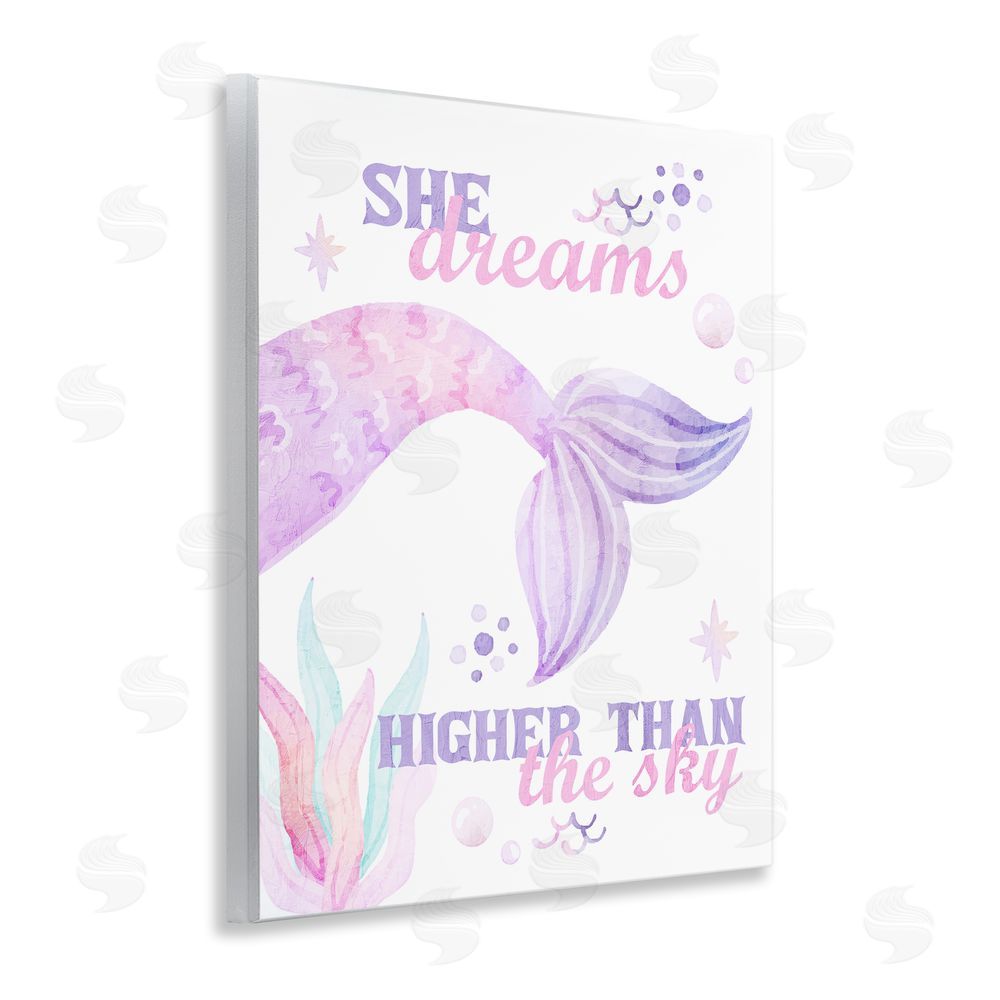 Kim Allen She Dreams Higher Than The Sky Wooden Wall Plaque Art Print