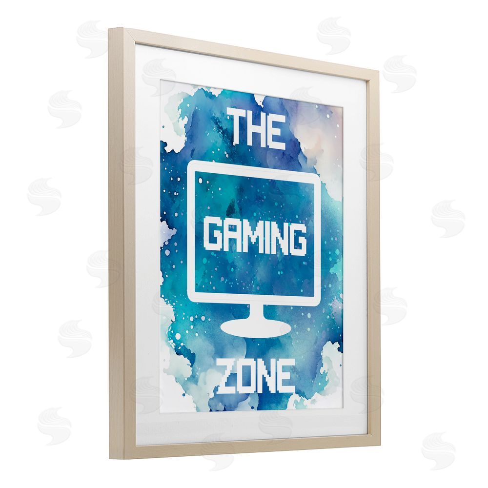 Marcus Prime Gaming Zone Moniter Brown Framed Print Under Glass Wall Art