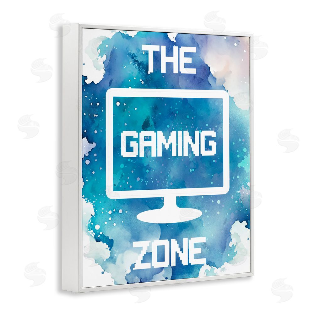 Marcus Prime Gaming Zone Moniter White Framed Giclee Print Wall Art
