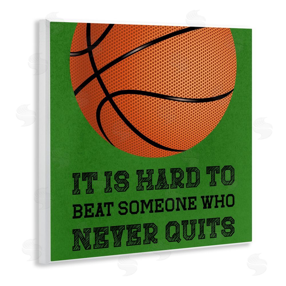 Marcus Prime Someone Who Never Quits Wooden Wall Plaque Art Print