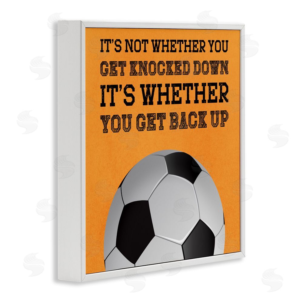 Marcus Prime Whether You Get Back Up White Framed Giclee Print Wall Art