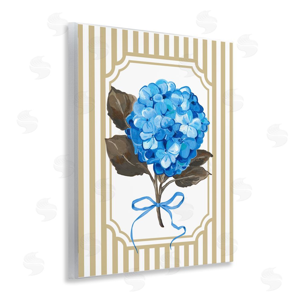 Adonna Ebrahimi Hydrangea Bundle with Bow Wooden Wall Plaque Art Print