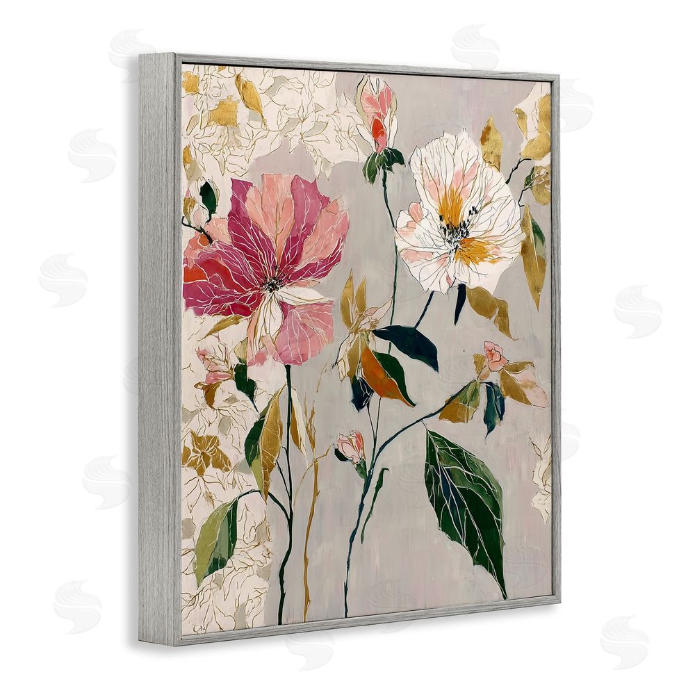 Annabelle Hall Playful Assumption Abstraction Gray Framed Giclee Print Wall Art