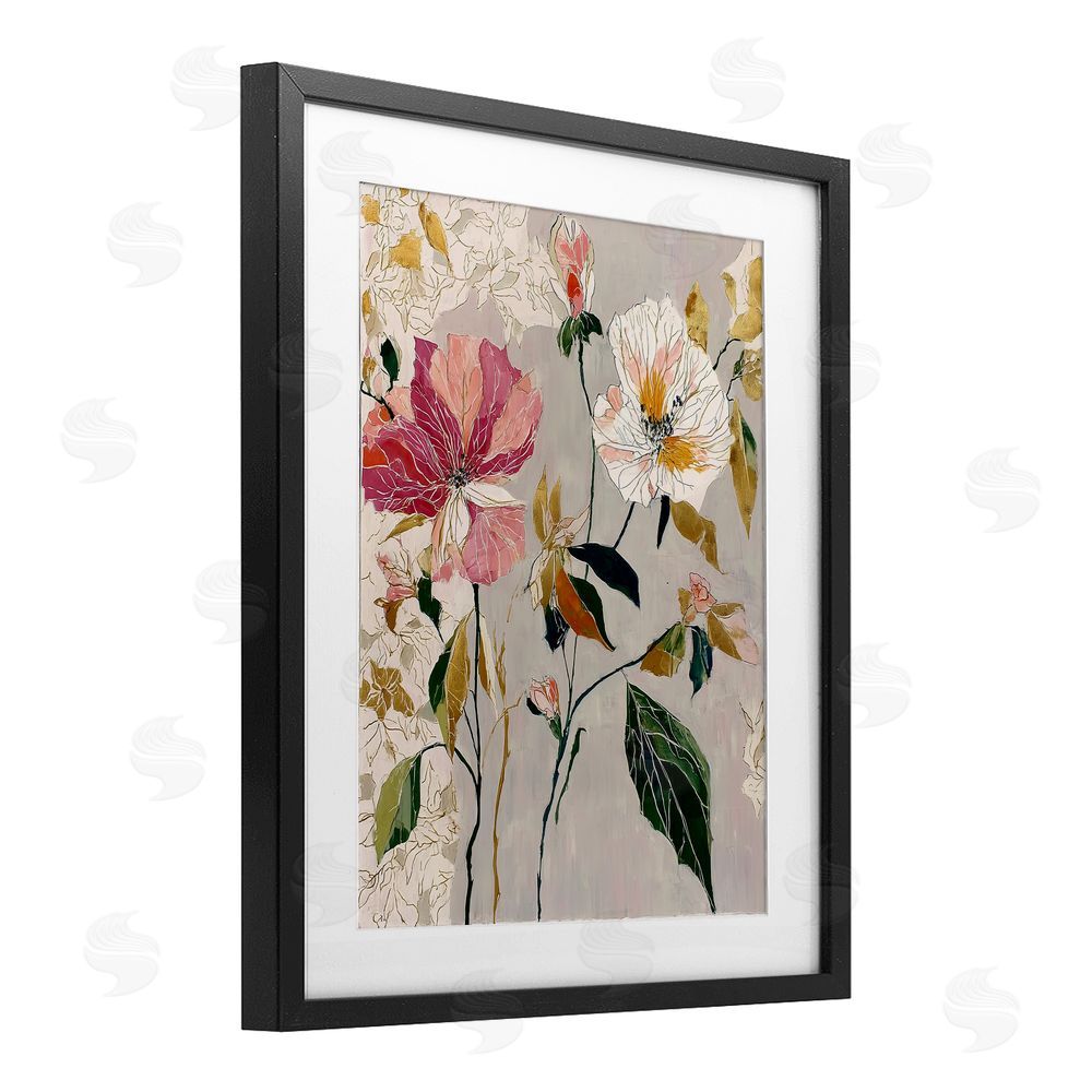 Annabelle Hall Playful Assumption Abstraction Black Framed Print Under Glass Wall Art