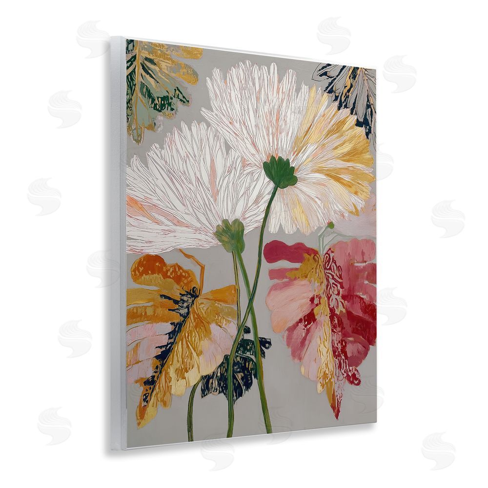 Annabelle Hall Playful Assumptions Flowers Wooden Wall Plaque Art Print