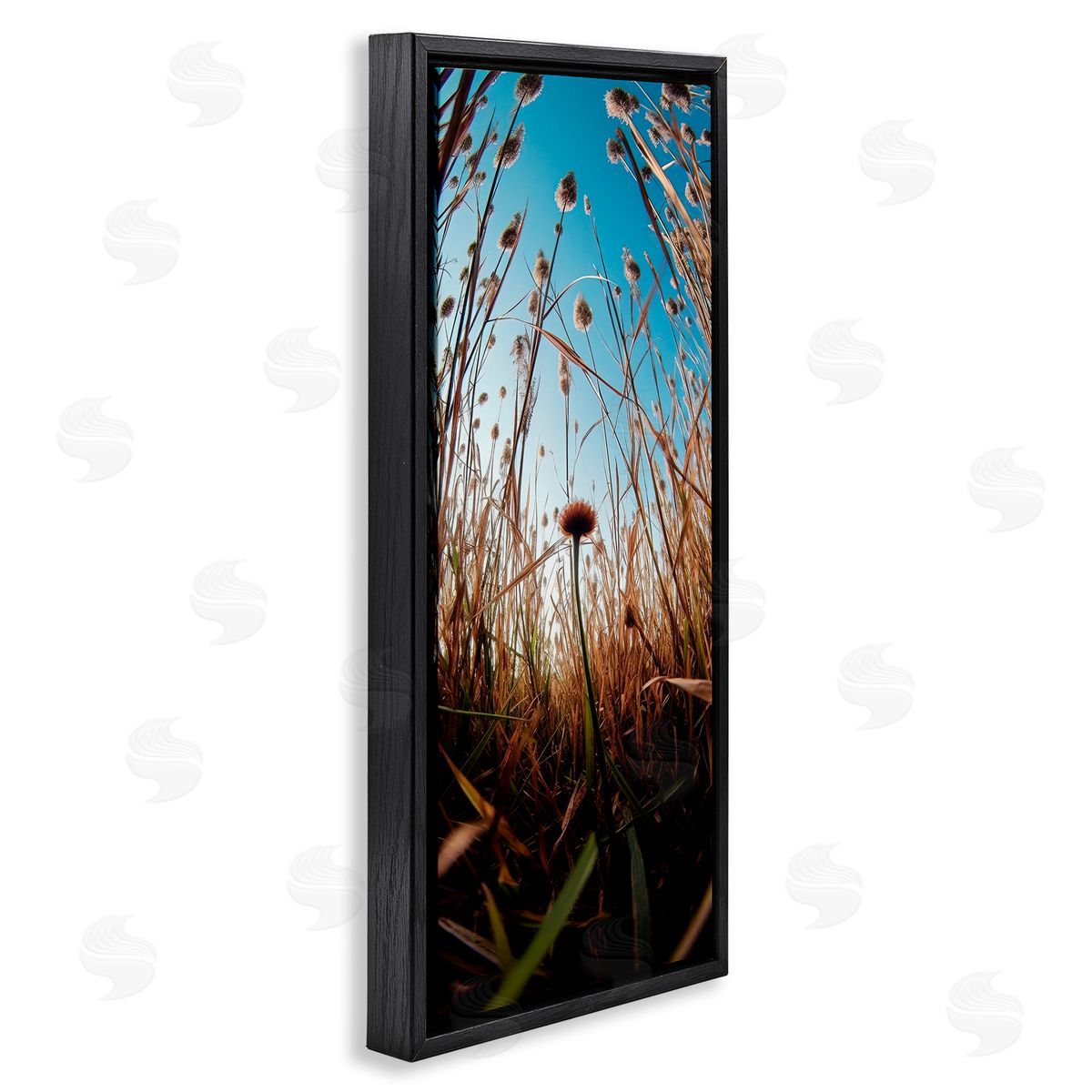 Decent Exposures Daydream Botanical Meadow Black Floating Frame Canvas Wall Art Print