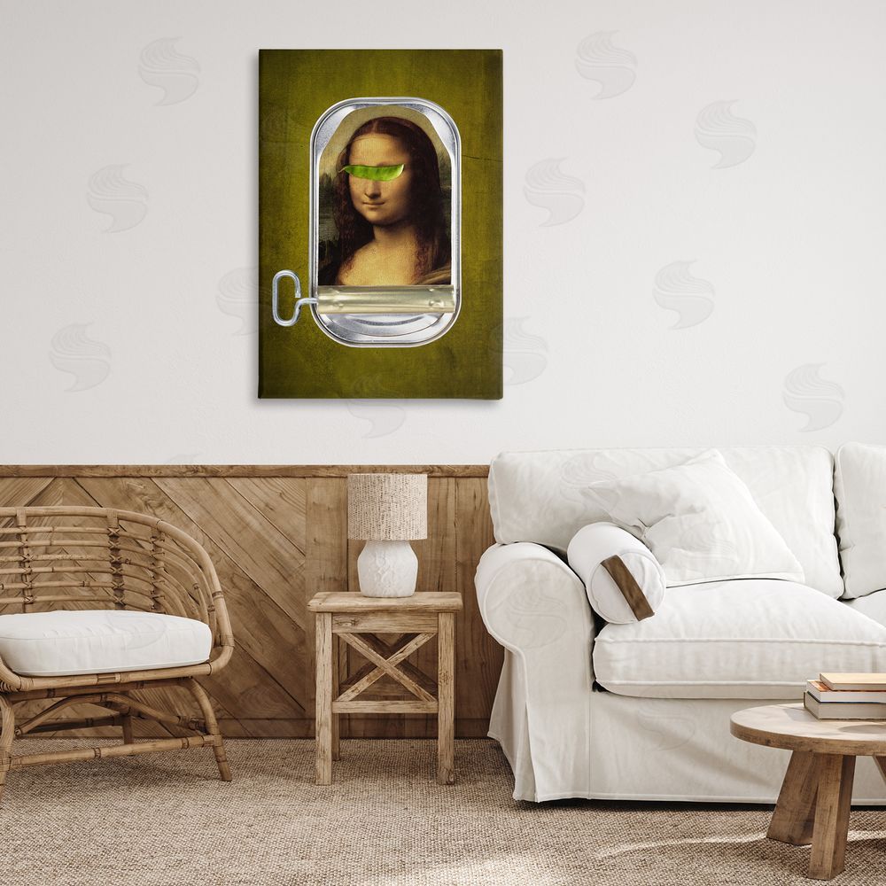 Elo Marc Canned Mona Lisa Stretched Canvas Wall Art Print in Room