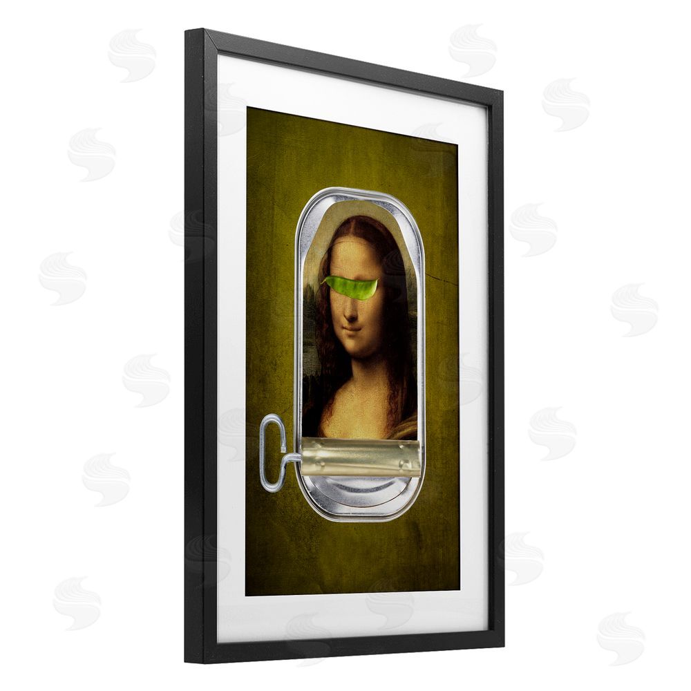 Elo Marc Canned Mona Lisa Black Framed Print Under Glass Wall Art