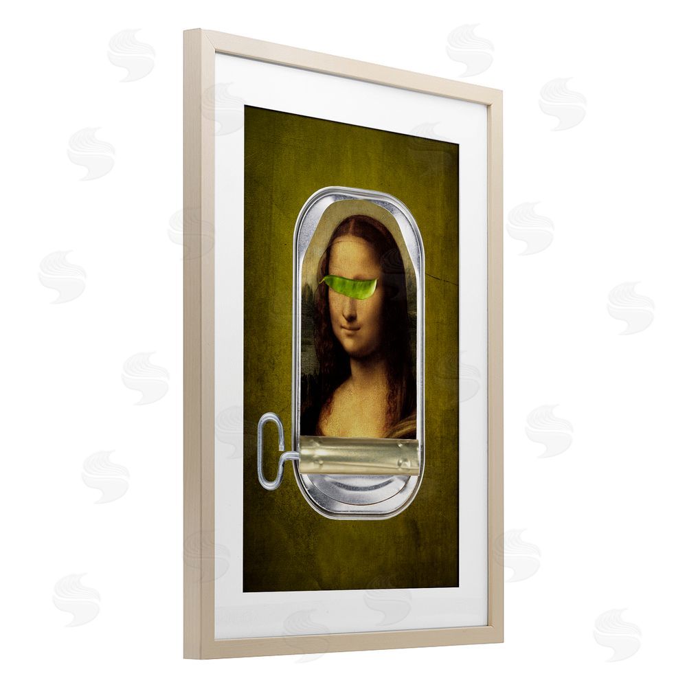 Elo Marc Canned Mona Lisa Brown Framed Print Under Glass Wall Art