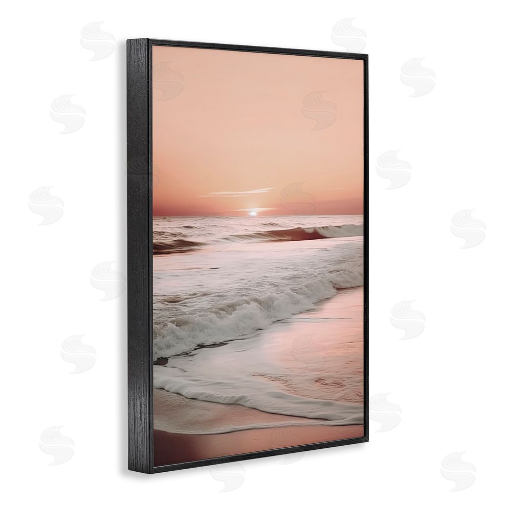 Decent Exposures Apricot Beach View Black Framed Giclee Print Wall Art