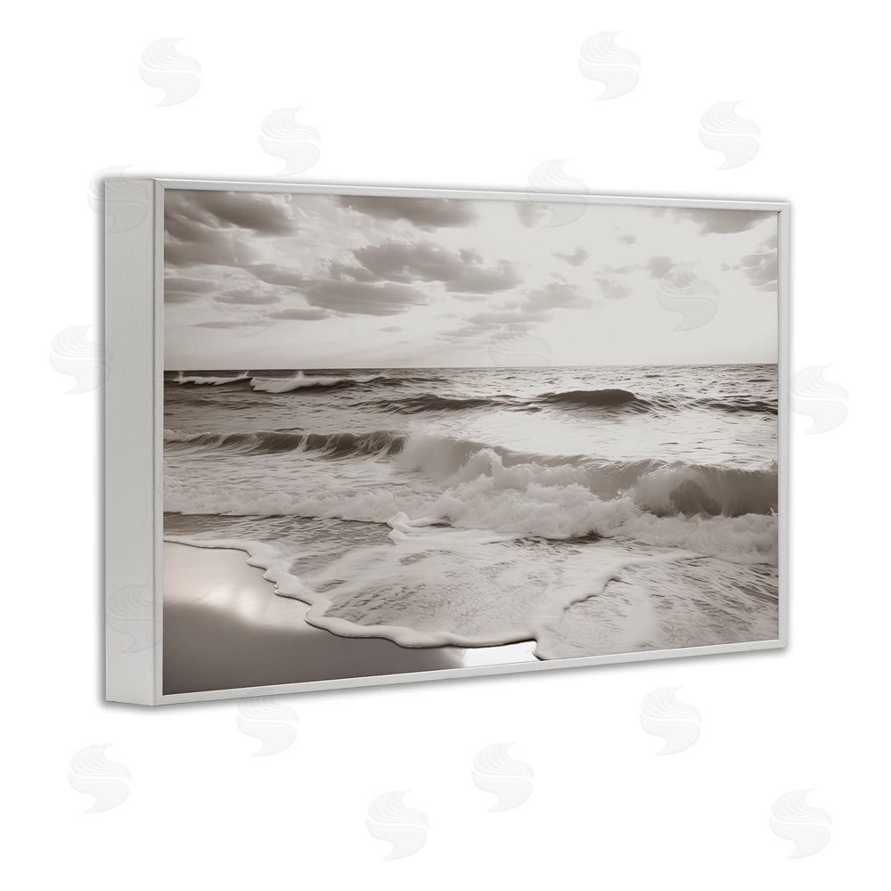 Decent Exposures Beach View Reverie White Framed Giclee Print Wall Art