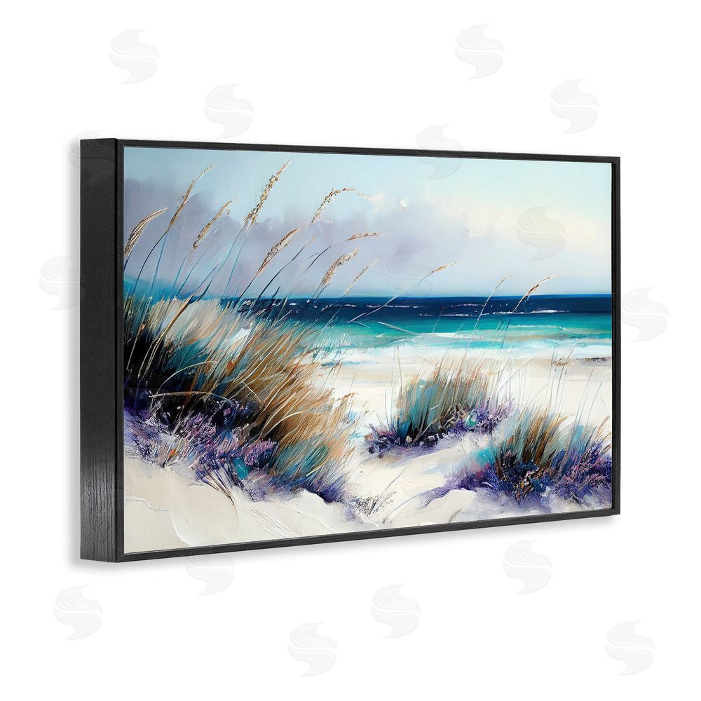 Sasha Euphoria Beach Dunes Black Framed Giclee Print Wall Art