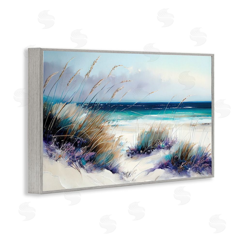 Sasha Euphoria Beach Dunes Gray Framed Giclee Print Wall Art