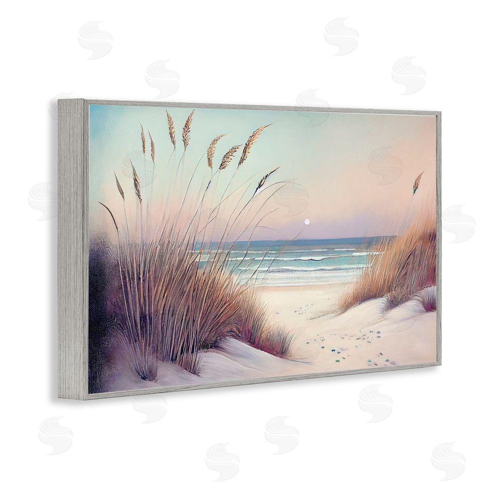 Sasha Euphoria Beach Dunes View Gray Framed Giclee Print Wall Art