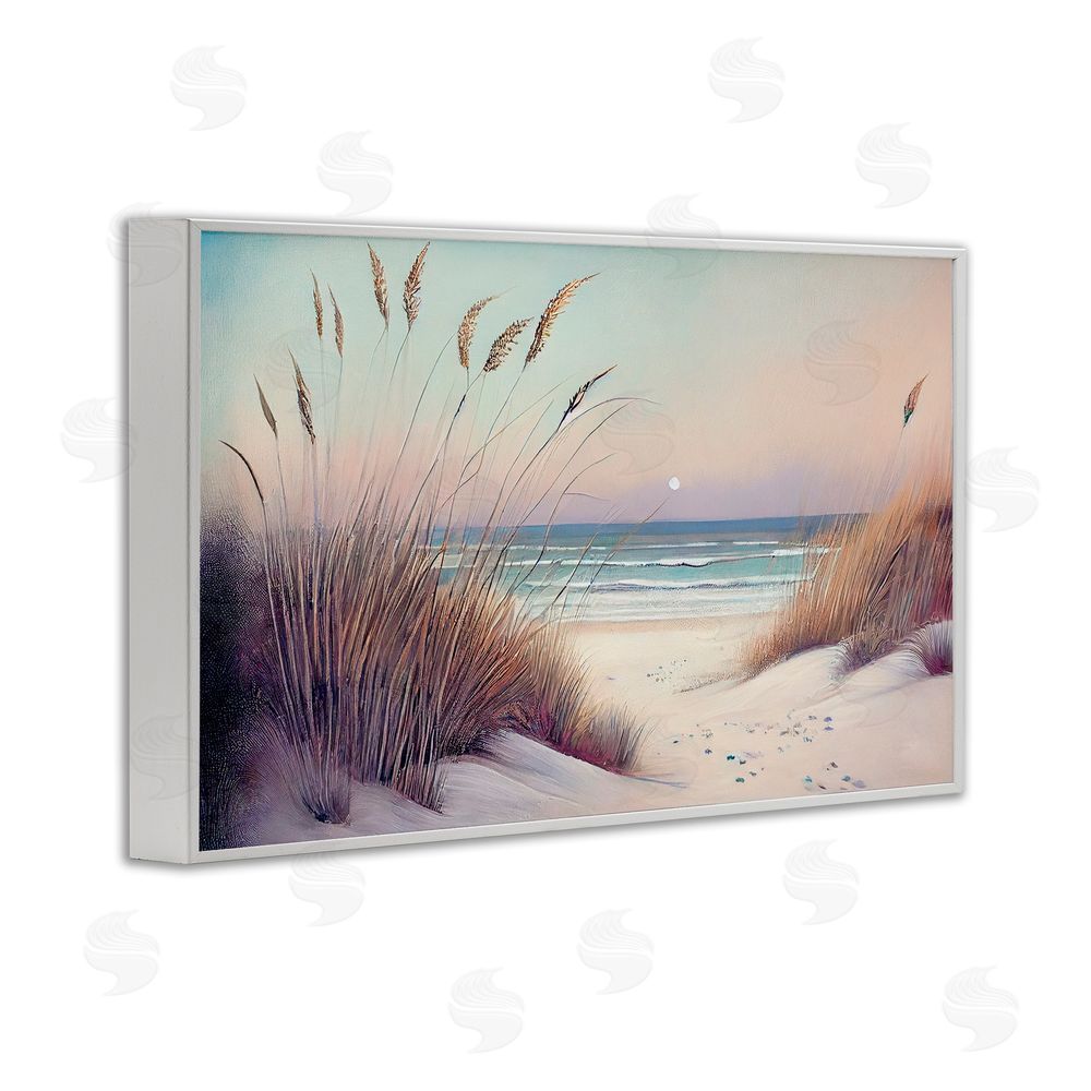 Sasha Euphoria Beach Dunes View White Framed Giclee Print Wall Art
