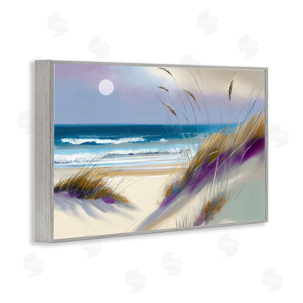 Sasha Beach Dunes Serenity Gray Framed Giclee Print Wall Art
