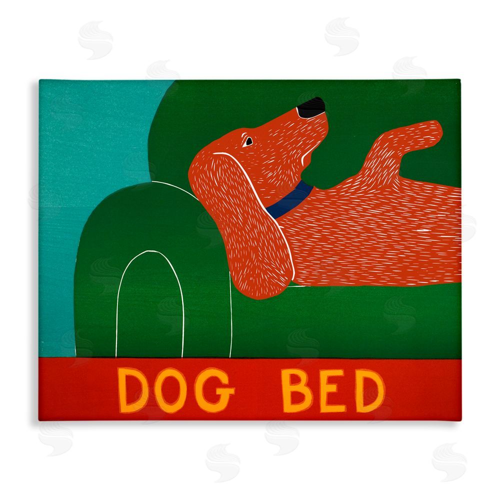 stupell industries Stephen Huneck | Dog Bed Couch Wall Art