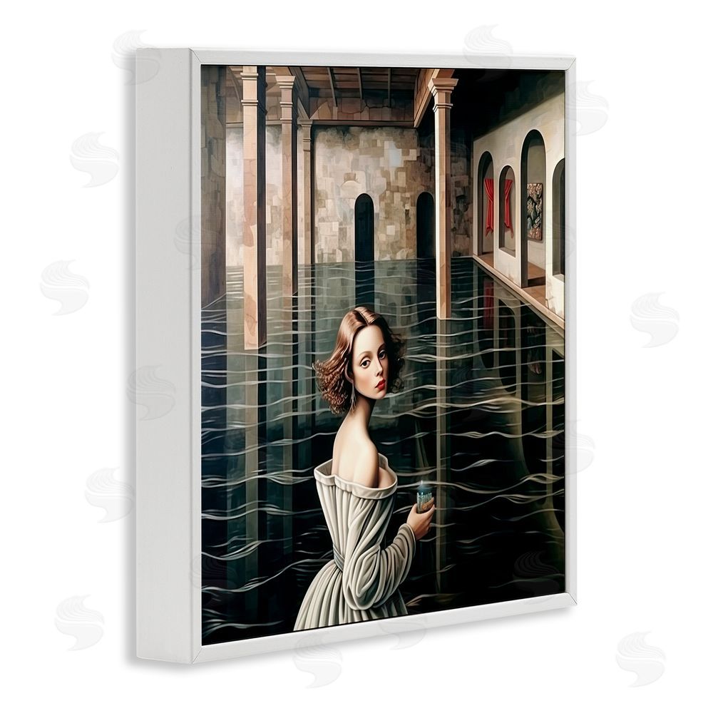 Sasha Portal Of Reflections White Framed Giclee Print Wall Art