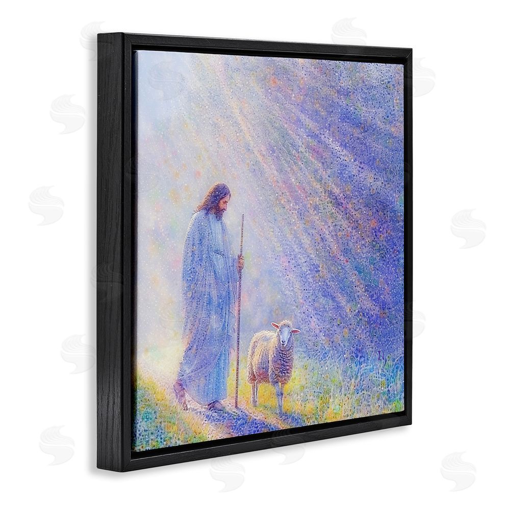 Ivan Guaderrama Guiding Light Shepherd Black Floating Frame Canvas Wall Art Print