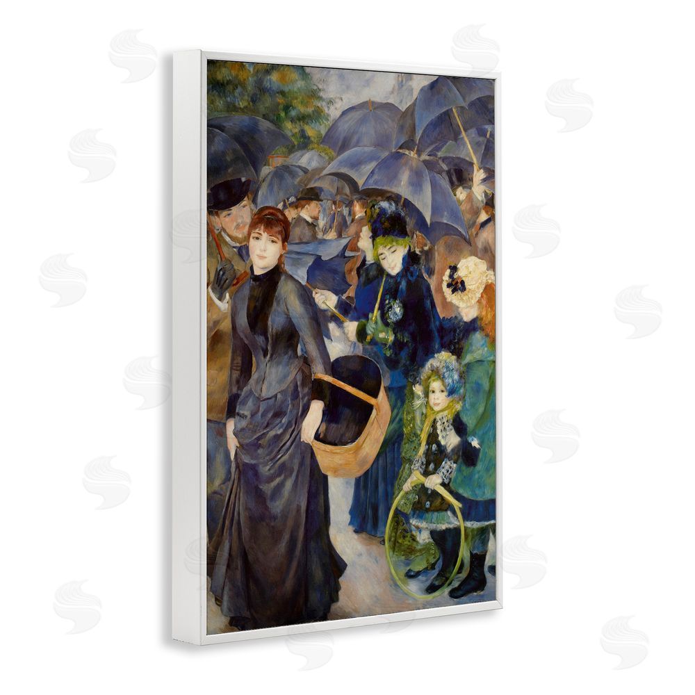Masters Collection The Umbrellas Renoir White Framed Giclee Print Wall Art