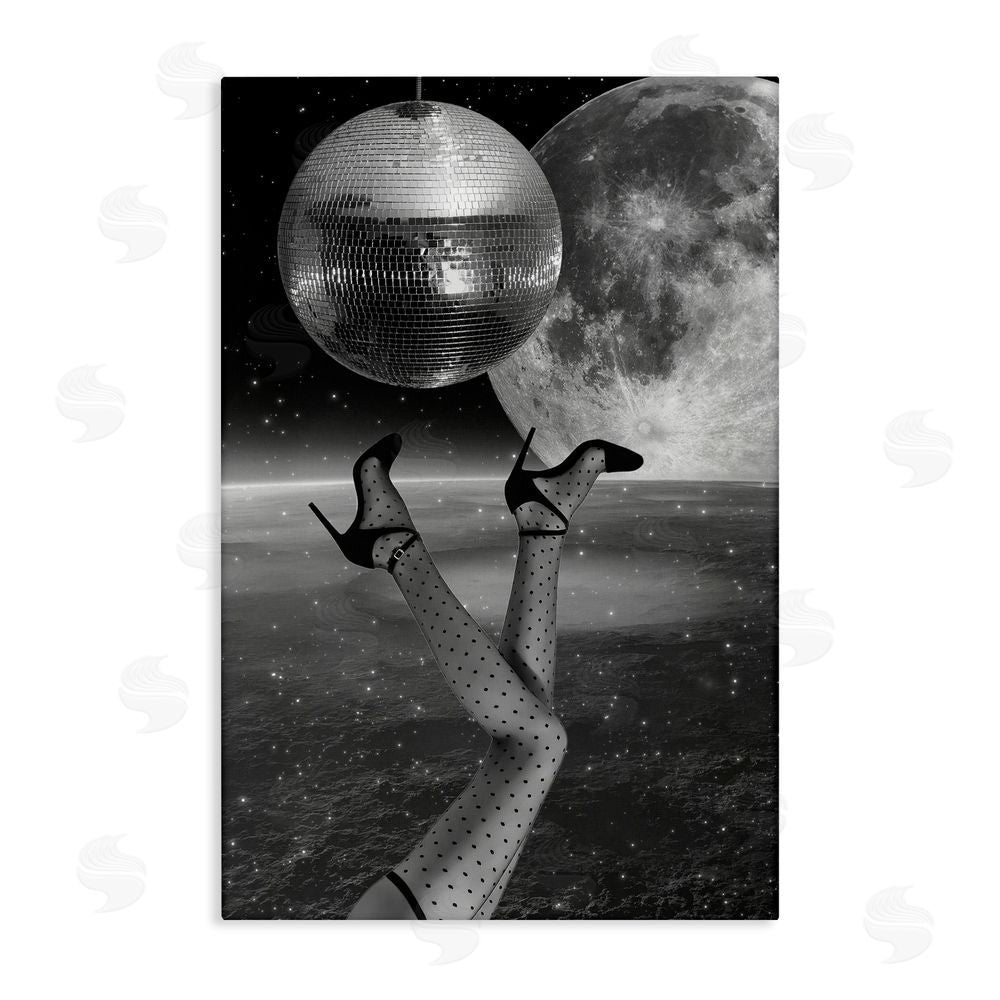 Elo Marc Hangin' Over Disco & Planet Stretched Canvas Wall Art Print