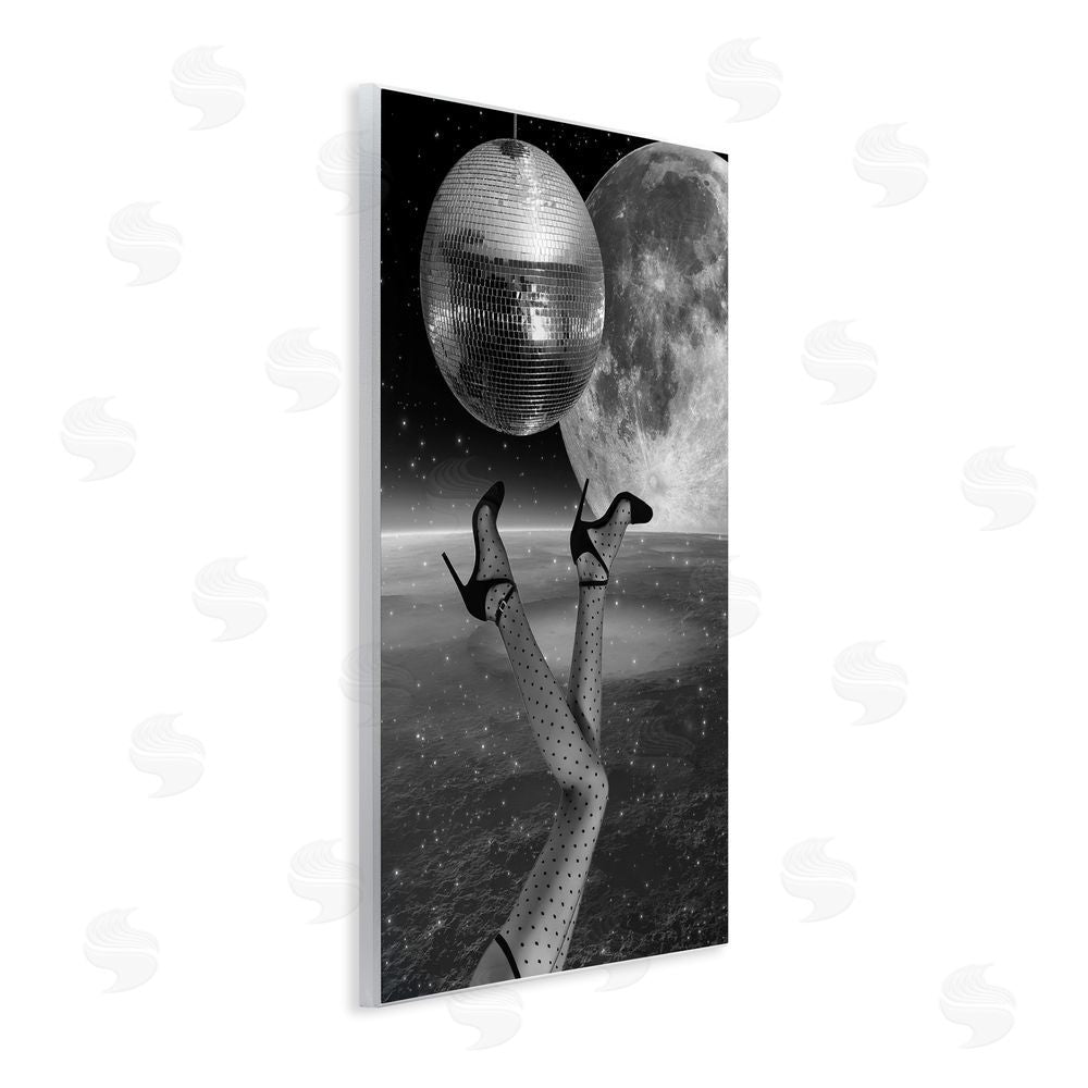 Elo Marc Hangin' Over Disco & Planet Wooden Wall Plaque Art Print