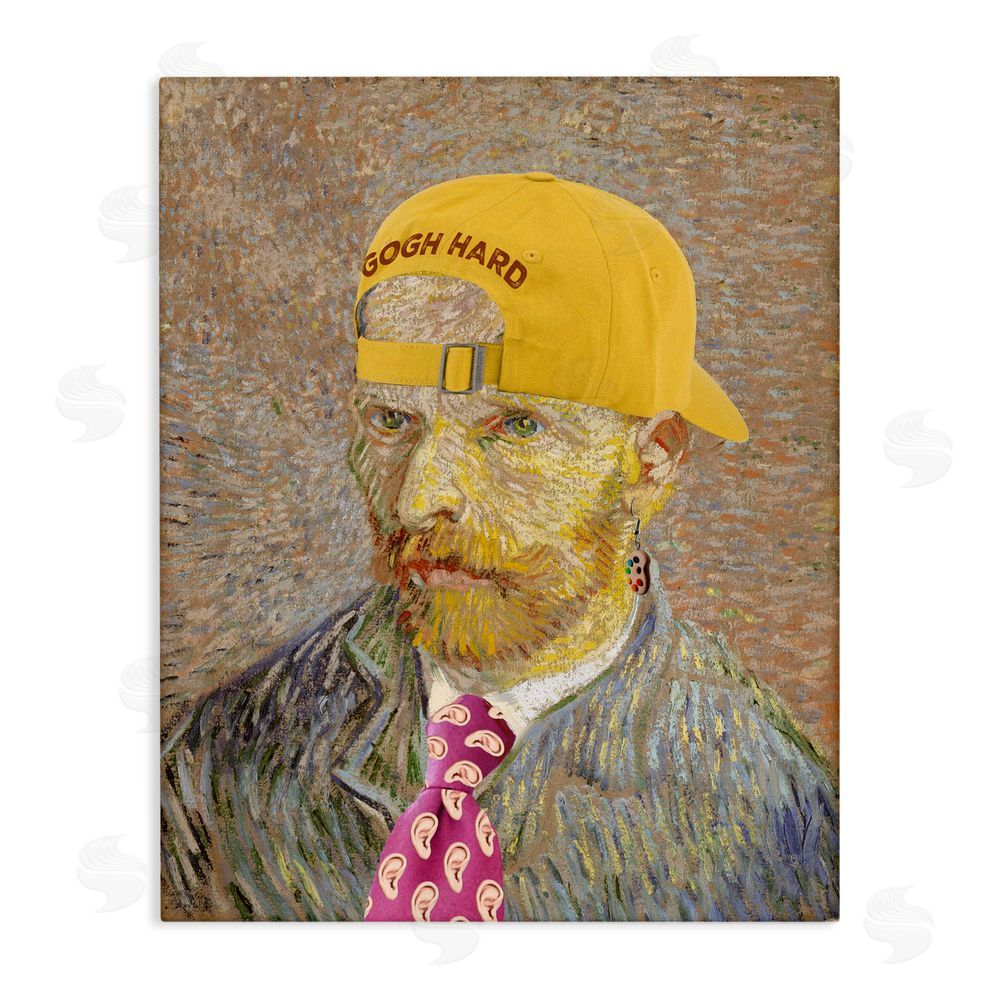 Masters Redux Van Gogh in Yellow hat Stretched Canvas Wall Art Print