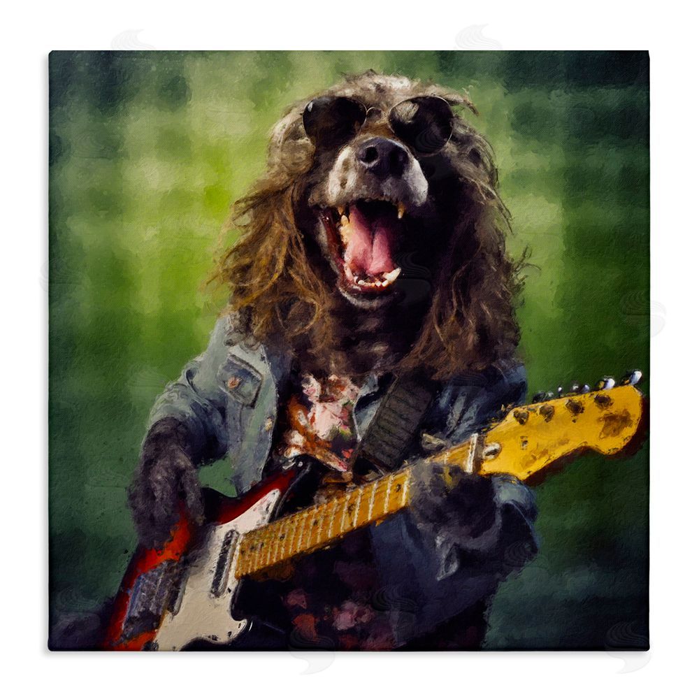 Sean Parnell Musician Mutt Halen Stretched Canvas Wall Art Print