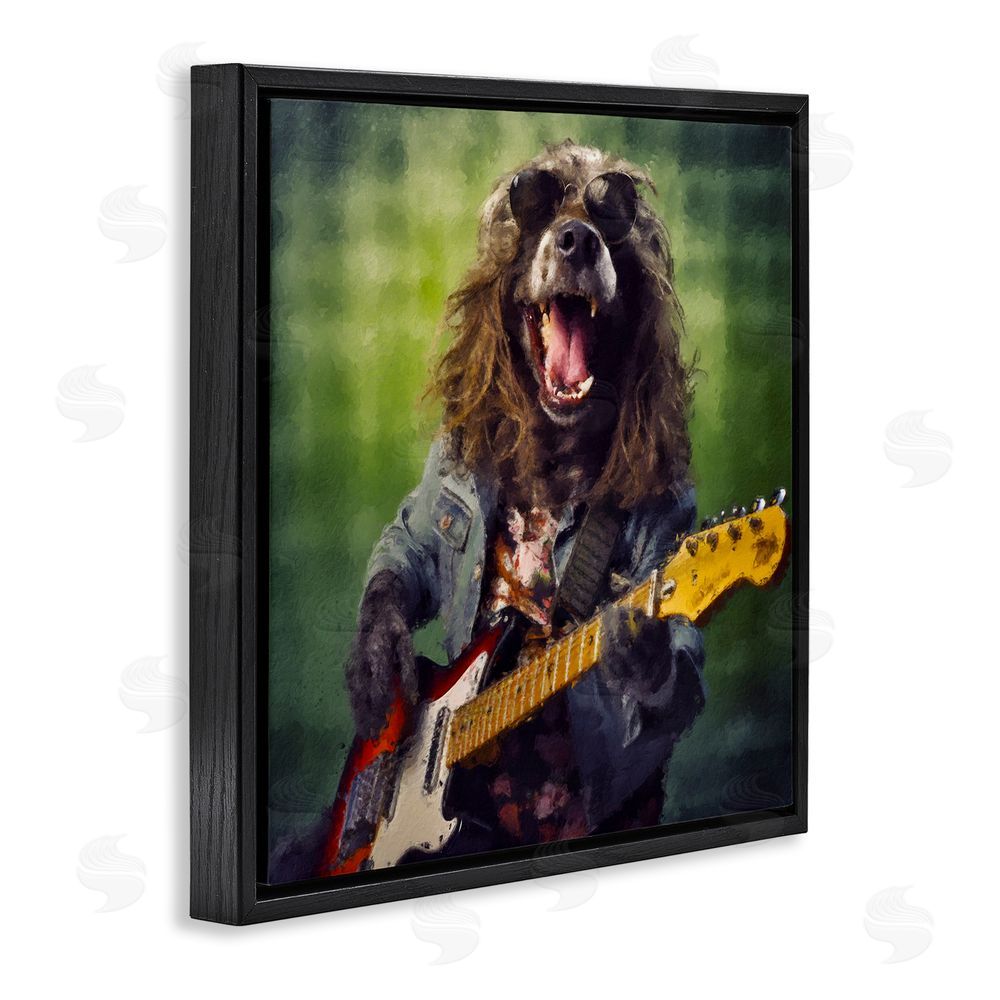 Sean Parnell Musician Mutt Halen Black Floating Frame Canvas Wall Art Print