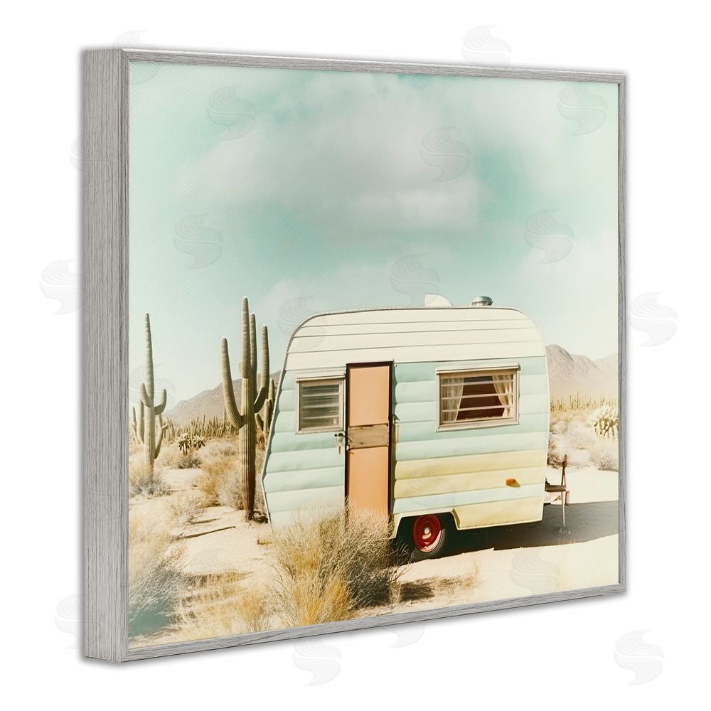 Decent Exposures Desert Trip Vintage Gray Framed Giclee Print Wall Art