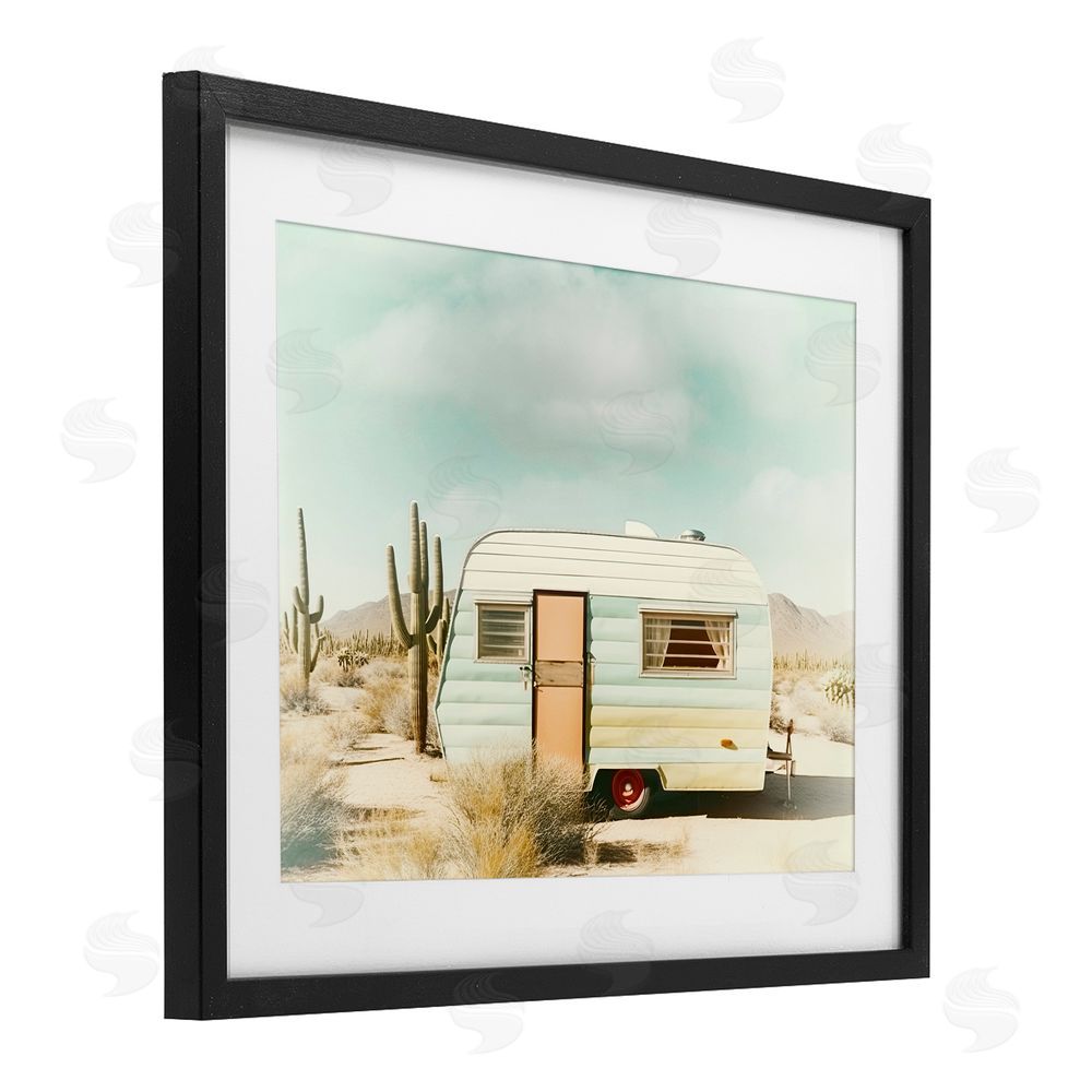 Decent Exposures Desert Trip Vintage Black Framed Print Under Glass Wall Art